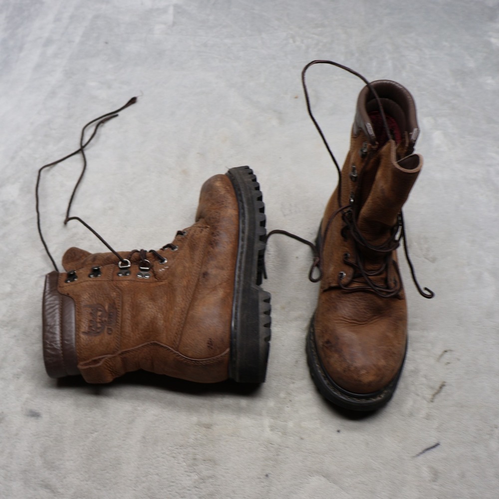 Cabelas Womens 7.5M Hunting Boots Brown Leather Gore Tex Insulated Waterproof